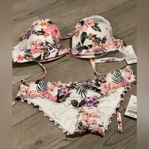 Shade n Shore 2 piece Floral Bikini NWT  S